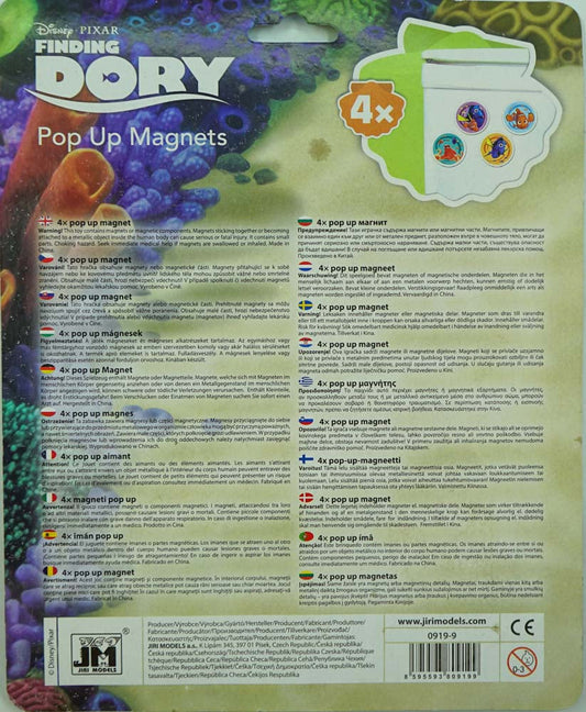 Finding Dory: Pop Up Magnets