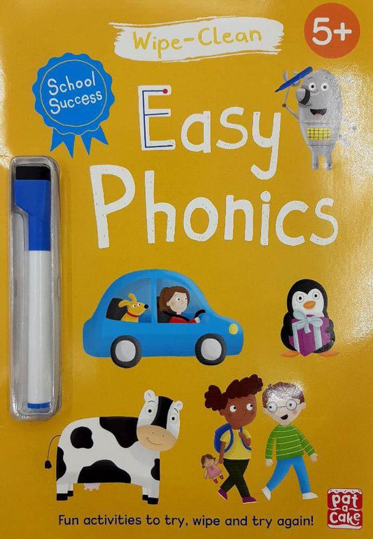 School Success: Easy Phonics: Wipe-clean book with pen