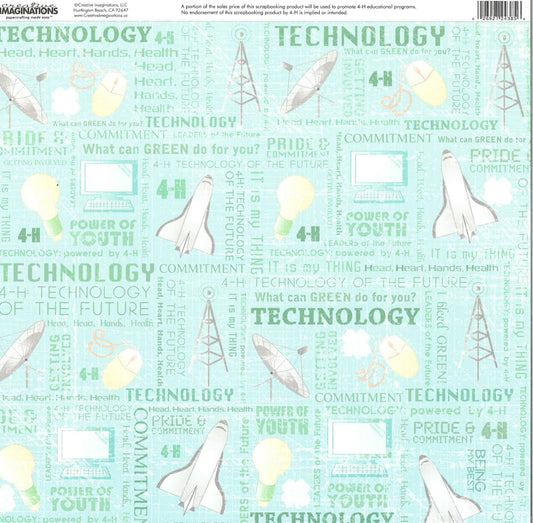 Scrapbook Paper: Technology & Engineering