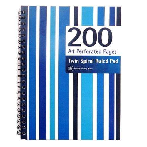 200 PAGE A4 SPIRAL NOTEBOOK 14-0037