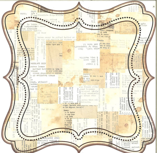 Scrabook Paper: Buttersotch Swirl Diecut Paper