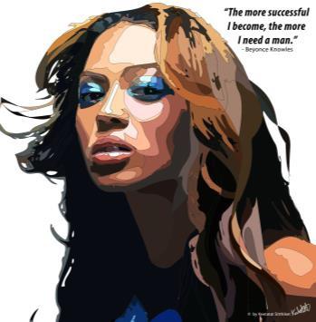 Beyonce Knowles Pop Art (10'X10')