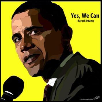 Barack Obama Pop Art Large(30'X40')