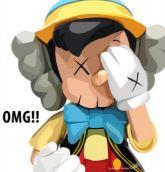 Kaws Pinocchio Omg Pop Art (10X10)