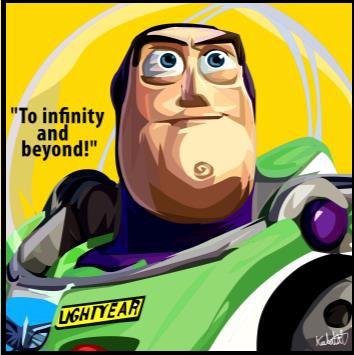 Buzz Light Year_To Infinity Pop Art (10'X10')