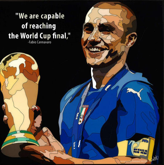 Fabio Cannavaro Pop Art (10X10)