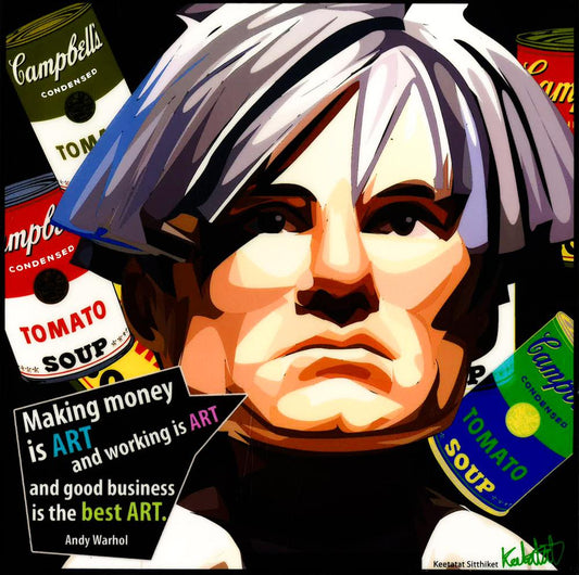 Andy Worhol: Making Money Is Art Pop Art (10'X10')
