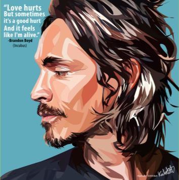 Brandon Boyd Pop Art (10X10)