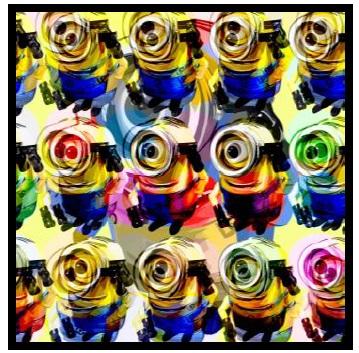 Abstrack Minion Pop Art (10X10)