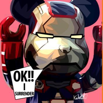 Bb: Ok!! I Surrender Pop Art (10X10)