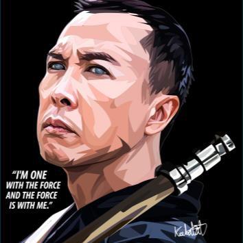 Chirrut Imwe _Donnie Yen Im One With The Force Pop Art (10X10)