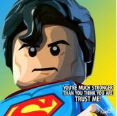 Superman Lego Pop Art (10X10)