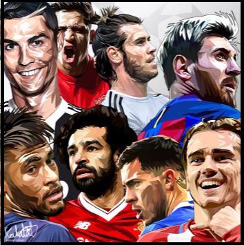 All Star_Football Player Medium Pop Art (20X20)