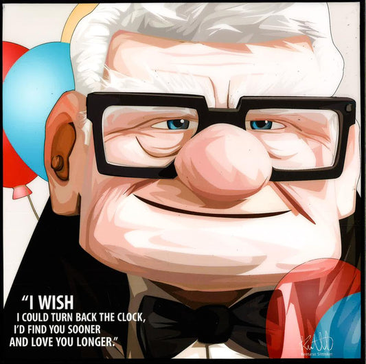 Carl Fredricksen_I Wish I Could Turn Back Pop Art (10X10)