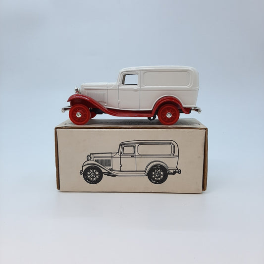 1932 Panel Delivery Bank- Plain Black And White