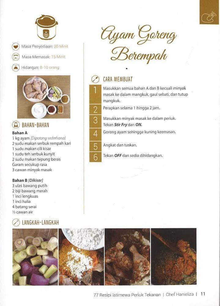 77 Resipi Istimewa Pressure Cooker