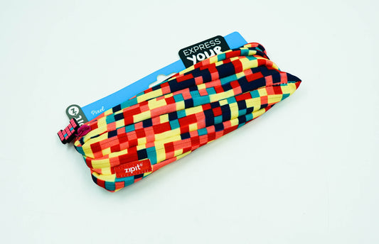 Zipit Pixel Pouch Blue & Red