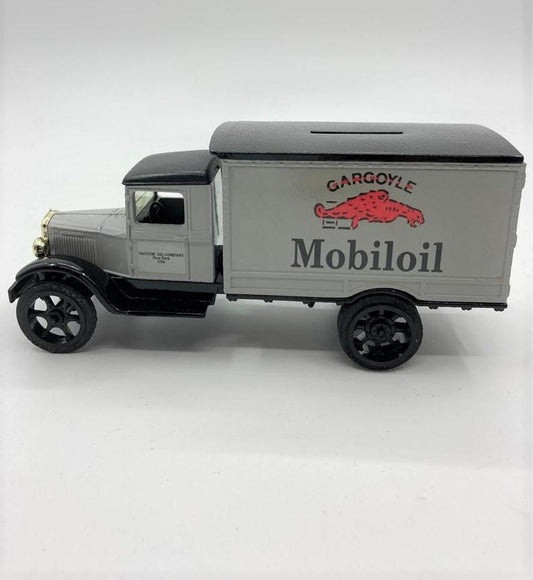 Gargoyle Mobiloil (Locking Coin Bank With Key)