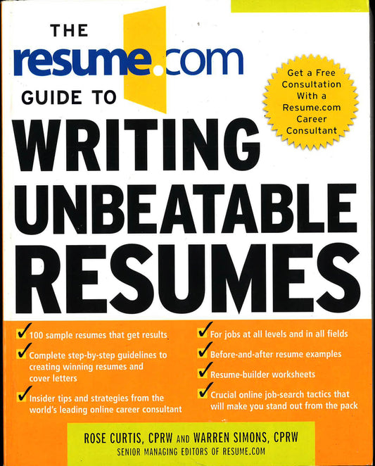 *Resume. Com Guide To Writing Unbeatable Resumes