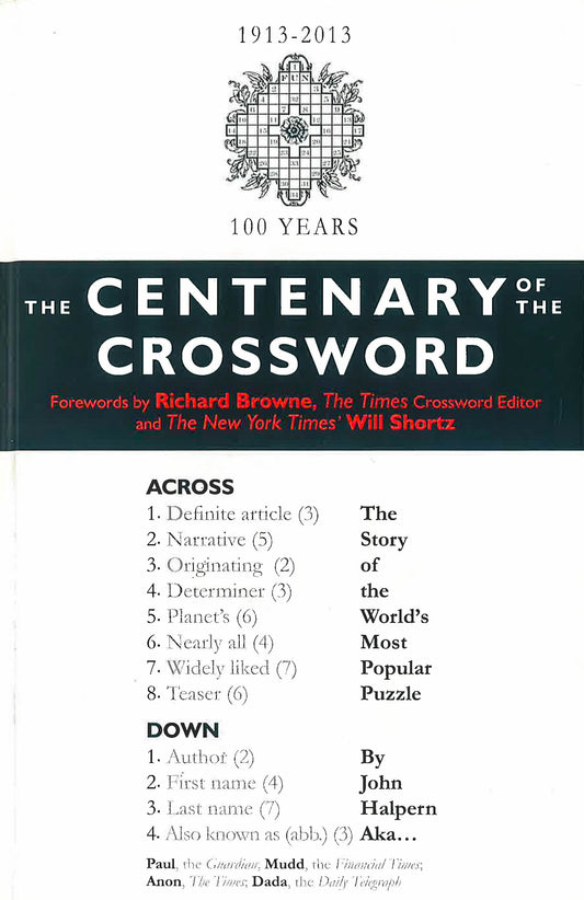 The Centenary Of The Crossword (Hb)