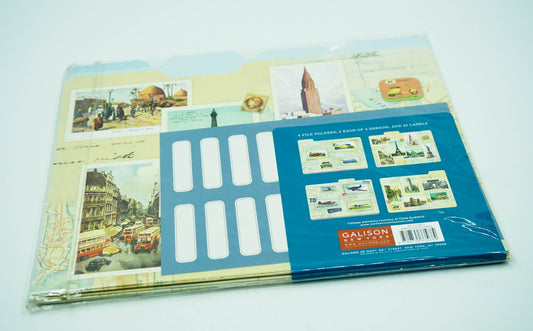 World Traveler File Folder