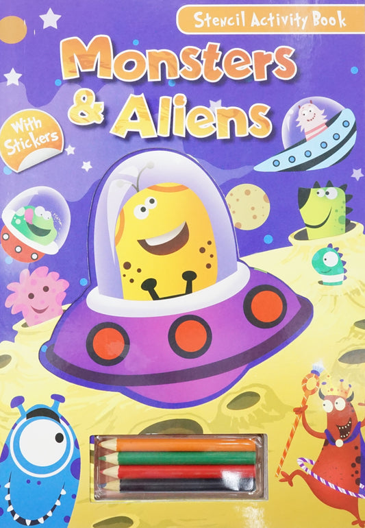 Monsters And Aliens: Stencil Activity Book