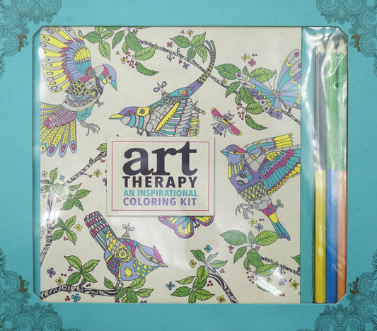 Art Therapy: An Inspirational Coloring Kit (Deluxe Kit With Pencils)