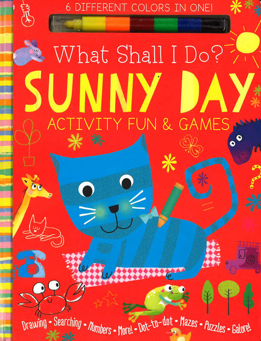 Sunny Day Activity Fun & Games: Drawing, Searching, Numbers, More! Dot To Dot, Mazes, Puzzles Galore! (What Shall I Do? Books)