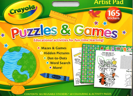 Crayola Artist Pad - Puzzles And Games