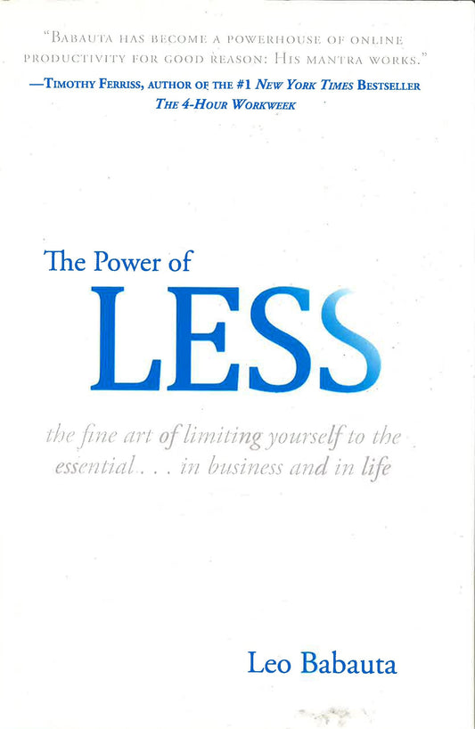 The Power Of Less (Hb)