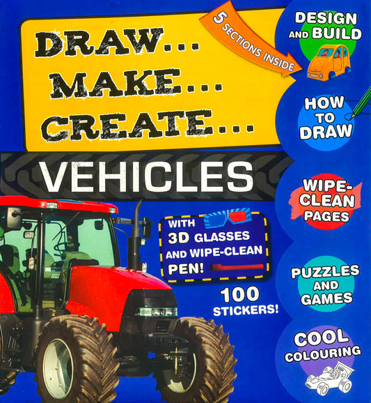 Vehicles- 3D Activity Folder