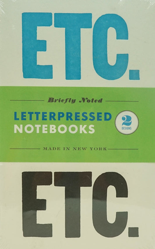 Briefly Noted: Two Letterpressed Notebooks