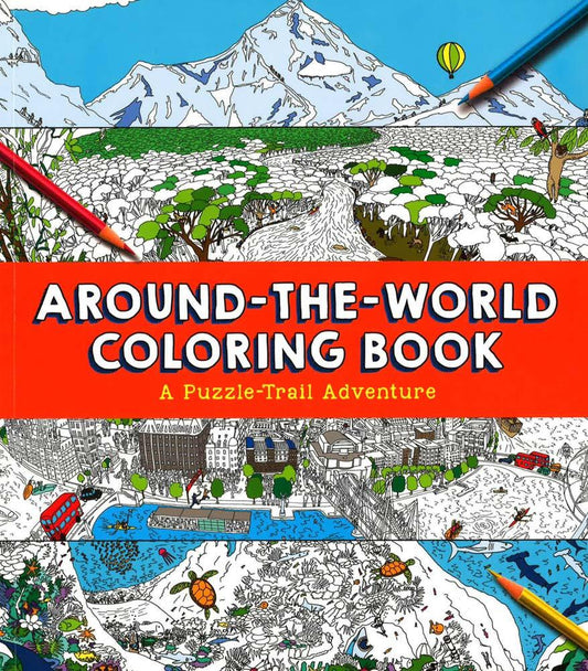 Around-The-World Coloring Book