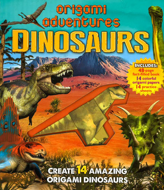 Origami Adventures: Dinosaurs (Hb)