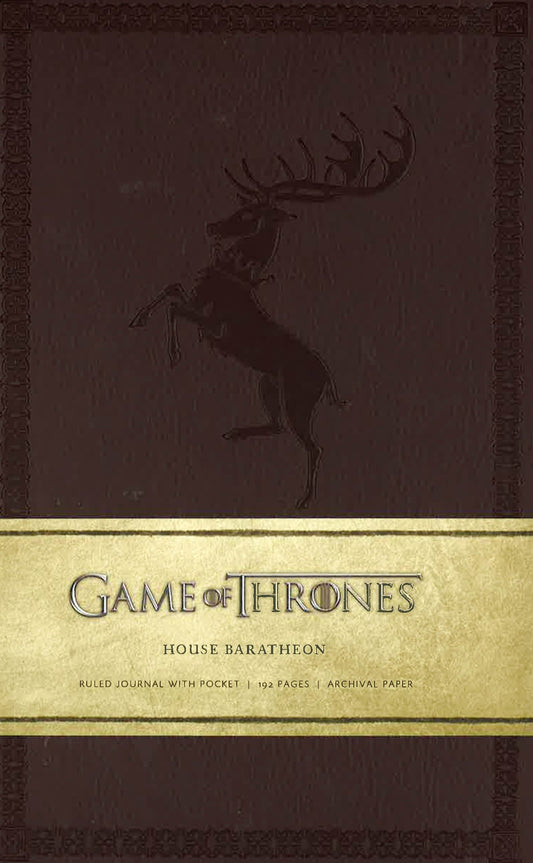 Game Of Thrones: House Baratheon Hardcover Ruled Journal (Large, Brown)