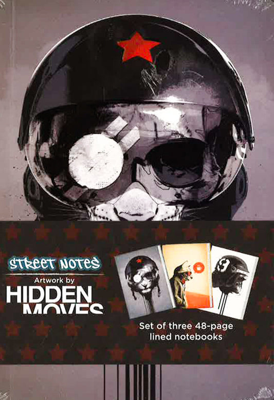 Street Notes Artwork By Hidden Moves (Small): Set Of Three 48 Page Small Notebooks