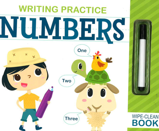 Writing Practice: Numbers Wipe - Clean Book