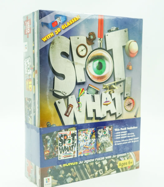 Spot What! Metropolis And Bonus 3D Jigsaw Puzzle With 3D Glasses (Hb)