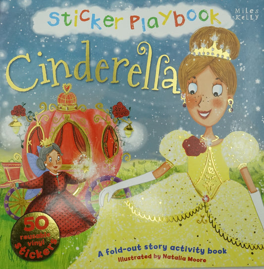 Sticker Playbook Cinderella: A Fold-Out Story Activity Book For Toddlers