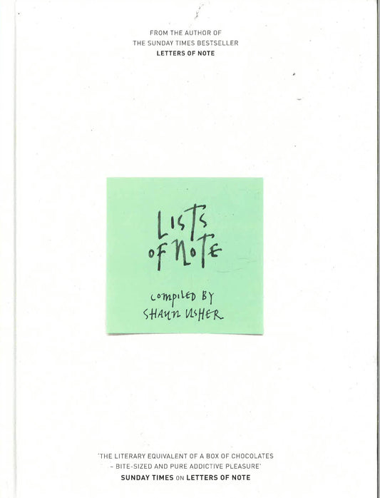 Lists Of Note (Hb)
