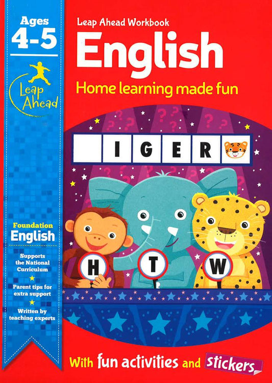 Leap Ahead Workbook: English Age 4-5 (Foundation)