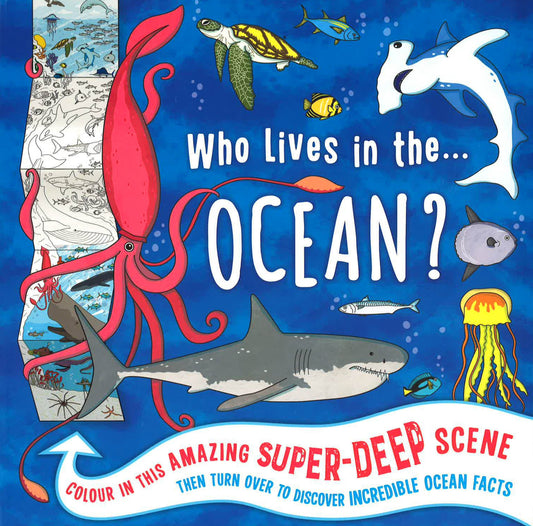 Giant Colouring Frieze: Who Lives In The...Ocean?