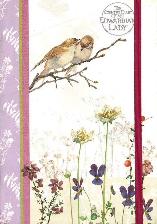 A5 Notebook - The Country Diary Of An Edwardian Lady - Country Meadows - Elastic Closure