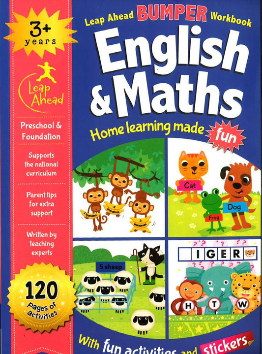 Leap Ahead Bumper: Leap Ahead Bumper Workbook: English And Maths 3+