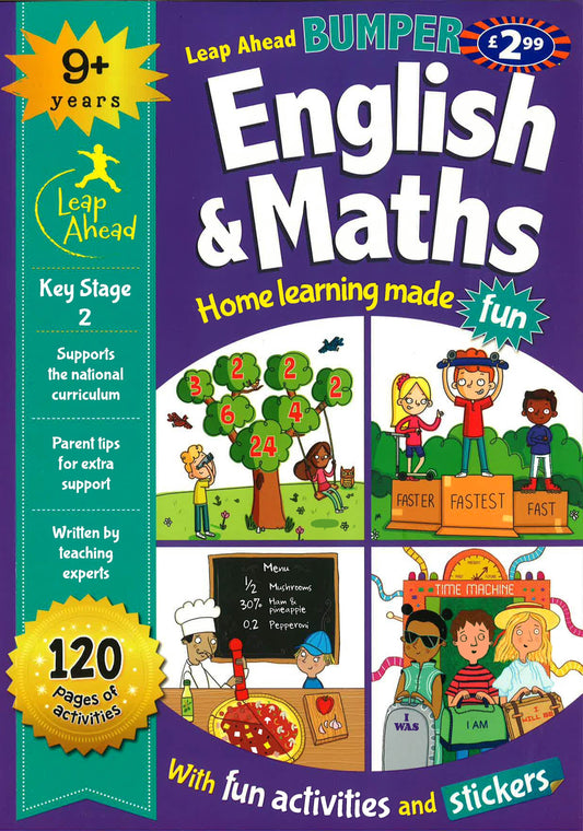 Leap Ahead Bumper Workbook: English And Maths 9+