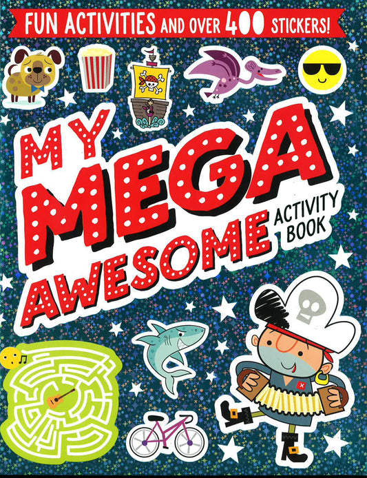 Sticker Activity Book Mini Mega - Silver