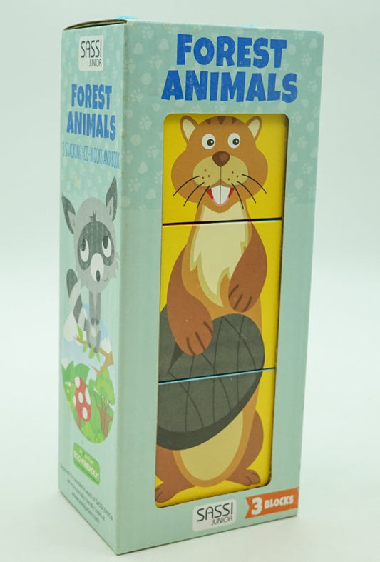 Forest Animals-Three Blocks Tower