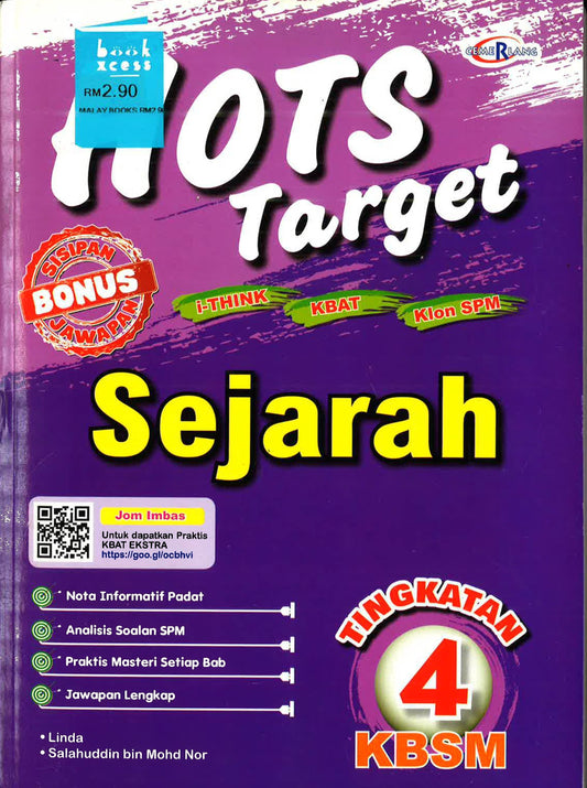Hots Target Sejarah Tingkatan 4 KBSM