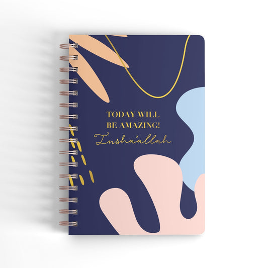 Today Will Be Amazing Wire-O A5 Notebook