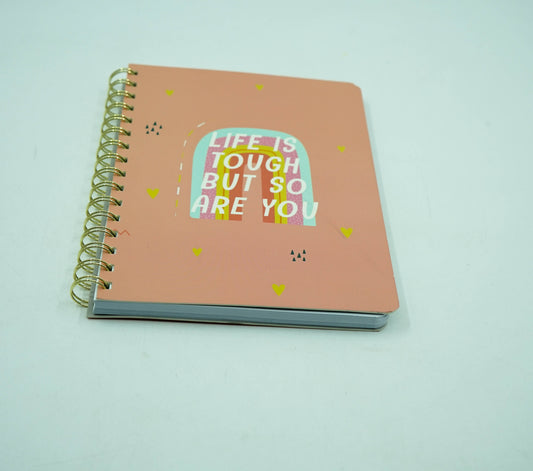 Life Is Tough Wire-O A5 Notebook
